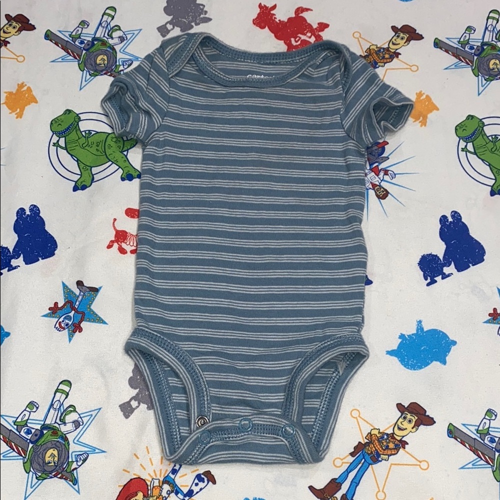 Carter's Blue and White Bodysuit One Piece